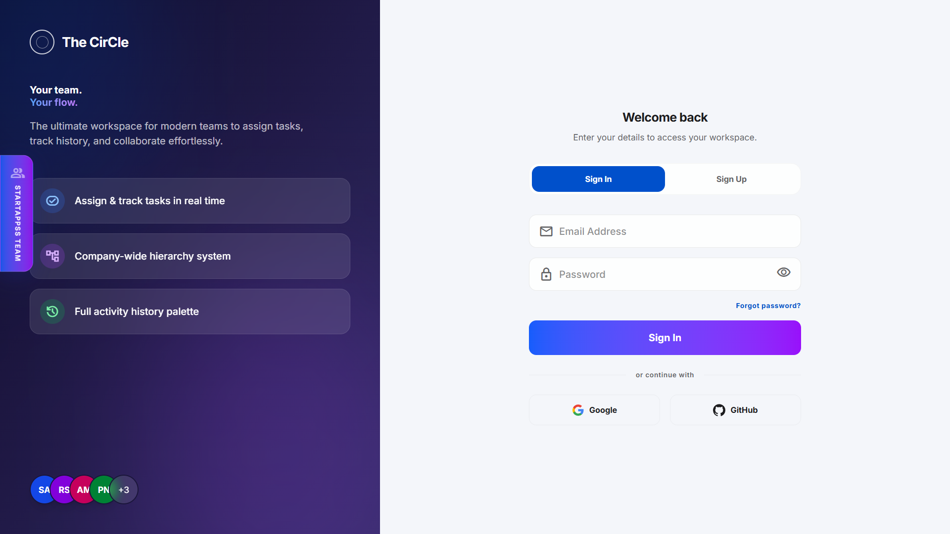 Login Screen